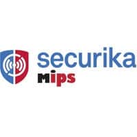 Securika MIPS logo with a red and blue shield icon and text in blue and red.